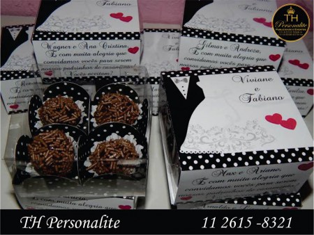 CAIXINHA CONVITE PADRINHOS R$ 6,00